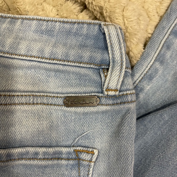 SIZE 7/27 KANCAN ESTILO JEANS HIGH RISE EXTREME FLARE HIPPIE BOHO FUNKY - Picture 4 of 9